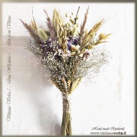 Džiovintų augalų kompozicija (violetinė-1)