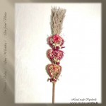 Mažos verbos - Valentino širdelė (tamsiai-rausva)