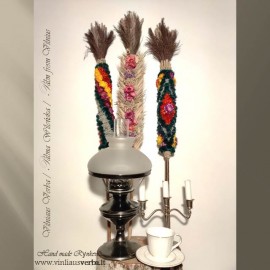 Verba - Paukščio plunksnas (plokščioji-rausva, tamsiai rausva)