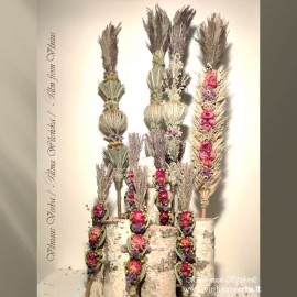 Verba - Paukščio plunksnas (plokščioji-rausva, tamsiai rausva)