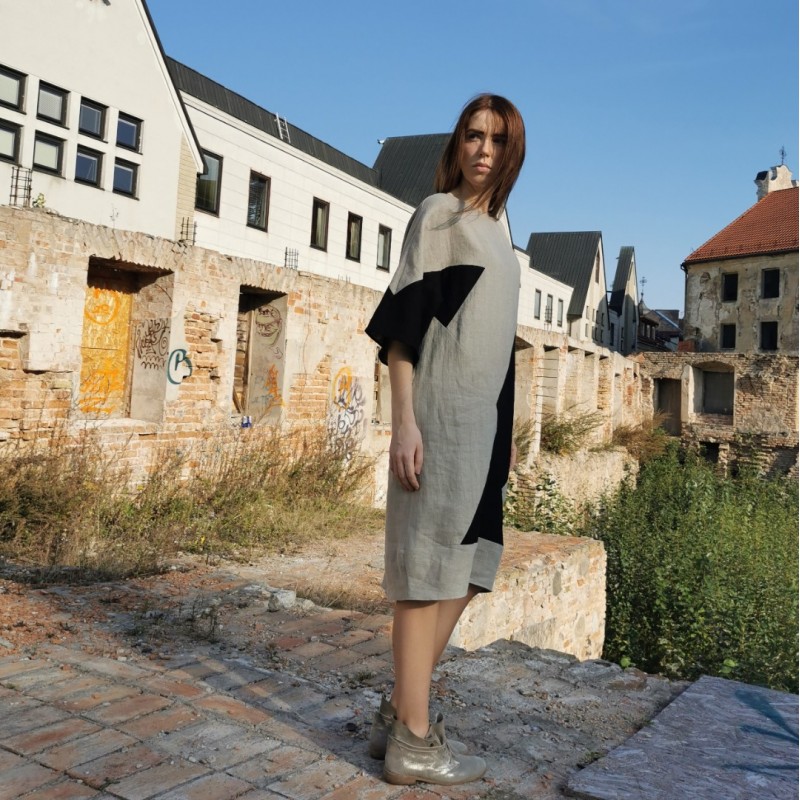 lininė suknelė „apidomė“ lininė suknelė „apidomė“