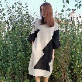 lininė suknelė „apidomė“ lininė suknelė „apidomė“