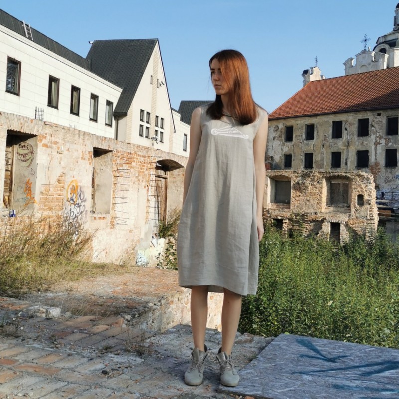 lininė suknelė „butė“ lininė suknelė „butė“