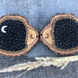 Beržiniai padėkliukai Ežiukai, 2vnt.