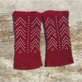 Megztos riešinės su karoliukais