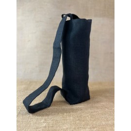 Lininis krepšys vynui  (1 buteliui  )