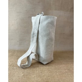 Lininis krepšys vynui ( 2 buteliams )