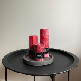 Raudonas cilindrų rinkinys "Apelsinas ir prieskoniai"