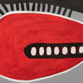 Autorinis paveikslas "Plačiai išsišiepęs"