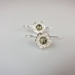 Auskarai gintariniai sidabriniai 925