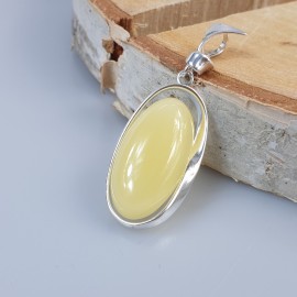 Balto gintaro pakabukas. Sidabrinis pakabukas, Dovana mamai, 