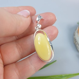 Balto gintaro pakabukas. Sidabrinis pakabukas, Dovana mamai, 