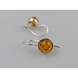 Auskarai sidabriniai su gintaru dovana jai dovana mamai. Sidabras 925 ir tikras gintaras