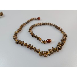 žalio gintaro karoliai vaikams 