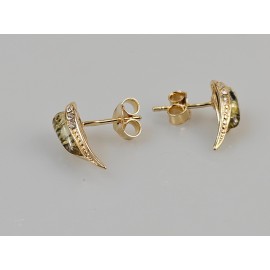 Dailūs auskarai vinukai su auksu, auksiniai auskarai, sidabro juvelyrika, dovana moteriai.  Dailūs auskarai vinukai su auksu, auksiniai auskarai, sidabro juvelyrika, dovana moteriai.