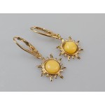 Baltos gintaro auskarai Kalėdinė ar gimtadienio dovana Baltos gintaro auskarai Kalėdinė ar gimtadienio dovana