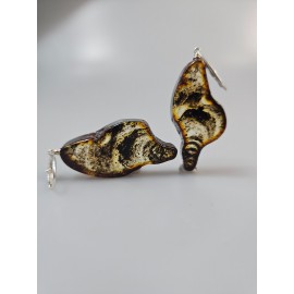 Auskarai Baltijos gintaro rankų darbo 