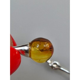 Gintariniai auskarai su inkliūzais Gintariniai auskarai su inkliūzais