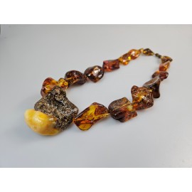 Amber necklace Gintariniai karoliai gydomasis gintaras žalio gintaro karoliai