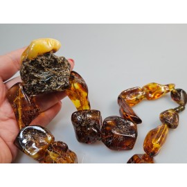 Amber necklace Gintariniai karoliai gydomasis gintaras žalio gintaro karoliai Amber necklace Gintariniai karoliai gydomasis gintaras žalio gintaro karoliai