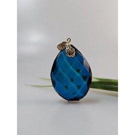 Sidabrinis gintaro Pakabukas gintarinis pakabukas su gintaru dovana jai kalėdinė mėlynas gintaras