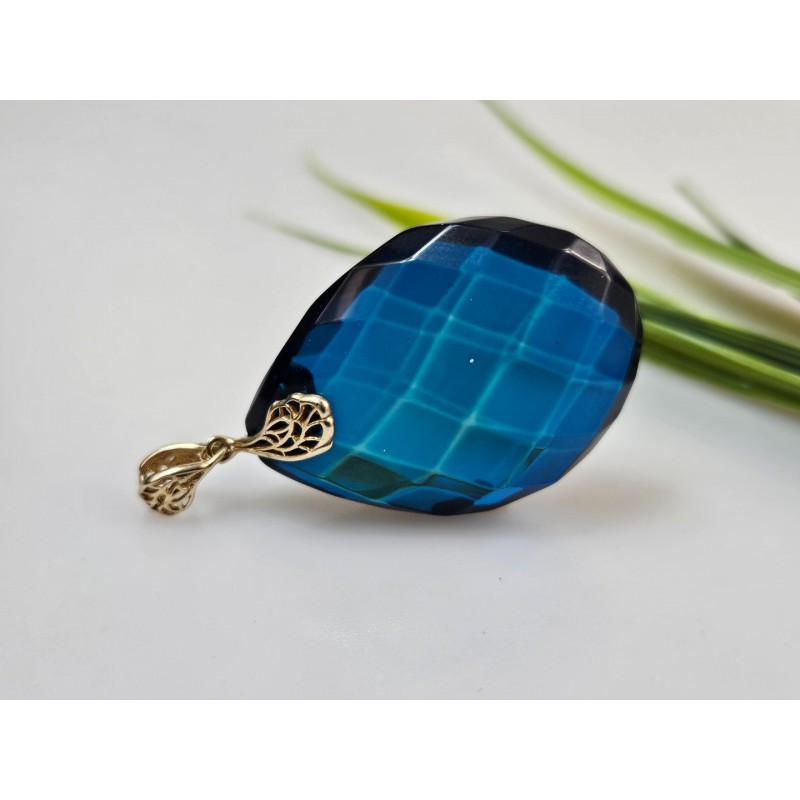 Sidabrinis gintaro Pakabukas gintarinis pakabukas su gintaru dovana jai kalėdinė mėlynas gintaras