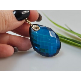 Sidabrinis gintaro Pakabukas gintarinis pakabukas su gintaru dovana jai kalėdinė mėlynas gintaras