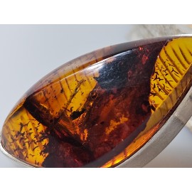 Sidabro juvelyrika gintarinis pakabukas dovana mamai žmonai Kalėdos