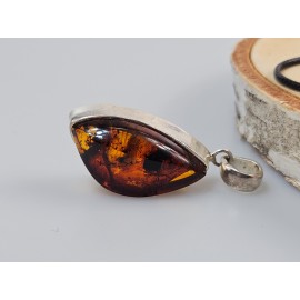 Sidabro juvelyrika gintarinis pakabukas dovana mamai žmonai Kalėdos