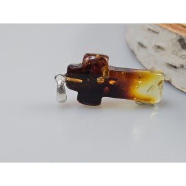 žalio gintaro gintarinis kryželis dovana jam