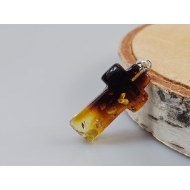 žalio gintaro gintarinis kryželis dovana jam