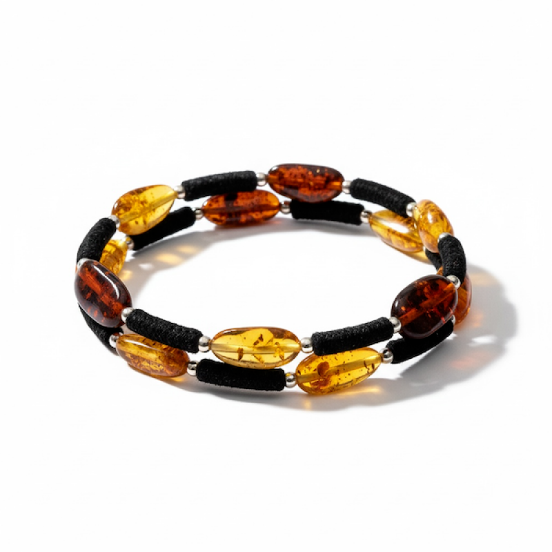 Sukta gintarinė apyrankė Dovana mamai gydomasis gintaras ypatingas papuošalas