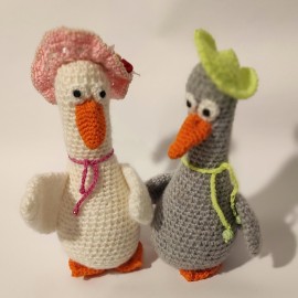 Du žąsų | Two cheerful goose
