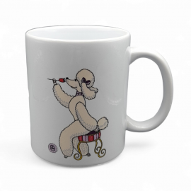 Dekoruotas puodelis Pudeliai 330 ml.