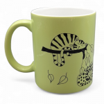 Dekoruotas puodelis 330 ml. Katės miške