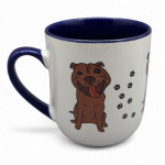 Dekoruotas puodelis 290 ml. Pitbulterjerai