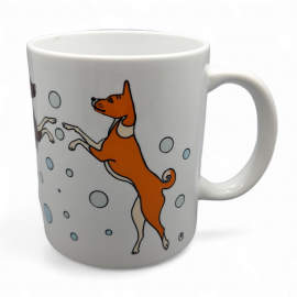 Dekoruotas puodelis 330 ml. Basendžiai