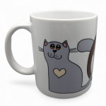 Dekoruotas puodelis. Britų trumpaplaukiai katinai 330 ml.