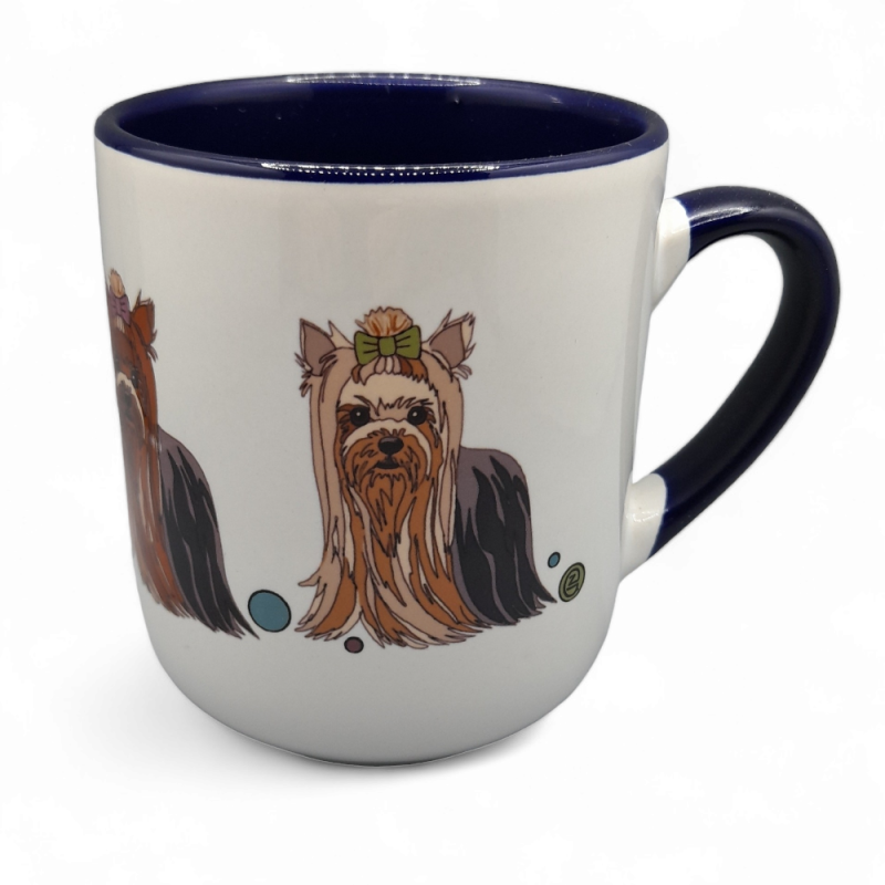 Dekoruotas puodelis 290 ml. Jorkšyro terjerai