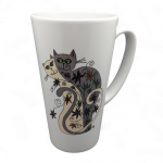 Dekoruotas puodelis.Katės romantikės 500 ml.