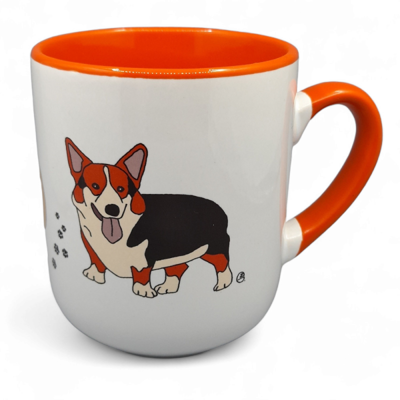 Dekoruotas puodelis, 290 ml. Valų korgiai