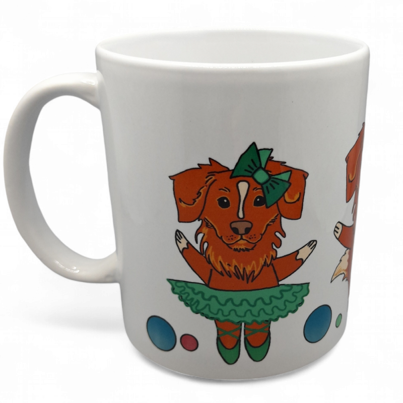 Dekoruotas puodelis Naujosios Škotijos retvireriai 330 ml.