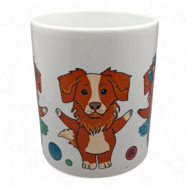 Dekoruotas puodelis Naujosios Škotijos retvireriai 330 ml.