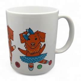 Dekoruotas puodelis Naujosios Škotijos retvireriai 330 ml.