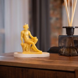 Rankų darbo ovalus betoninis padėklas