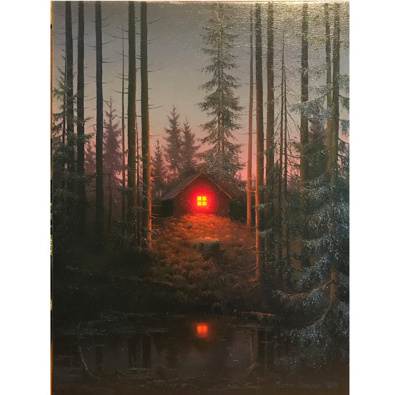 Paveikslas "Pelke. Naktis." Paveikslas "Pelke. Naktis."