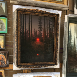 Paveikslas "Pelke. Naktis." Paveikslas "Pelke. Naktis."