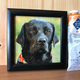 Miniatiūra "Juodasis labradoras" Miniatiūra "Juodasis labradoras"