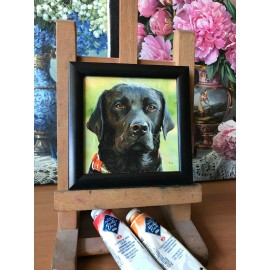 Miniatiūra "Juodasis labradoras" Miniatiūra "Juodasis labradoras"