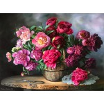 NATIURMORTAS «Bijūnai krepšelyje ir žirklės» 